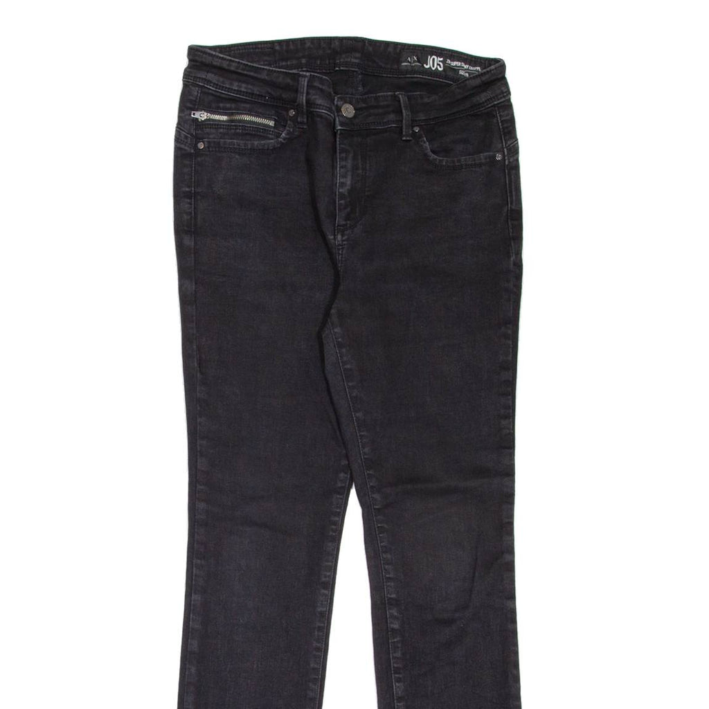 ARMANI EXCHANGE J05 Cropped Womens Jeans Black Slim Skinny W29 L29