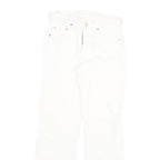 LEVI'S 501 Mens White Regular Straight Denim Jeans W28 L30 Classic Button Fly