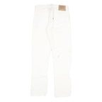 LEVI'S 501 Mens White Regular Straight Denim Jeans W28 L30 Classic Button Fly