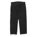 LEVI'S 505 Mens Jeans Black Regular Straight Denim Medium W34 L27 Classic Fit