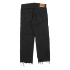 LEVI'S 505 Mens Jeans Black Regular Straight Denim Medium W34 L27 Classic Fit