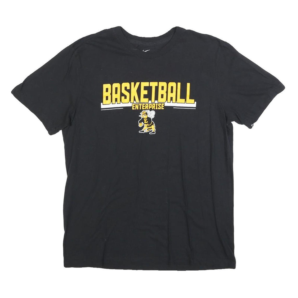 NIKE Mens Black Basketball Enterprise Graphic T-Shirt M Short Sleeve Crew Neck