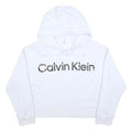CALVIN KLEIN PERFORMANCE Womens White Hoodie 2XL Cotton Blend Pullover Casual
