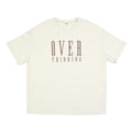Womens Cream Overthinking Graphic T-Shirt XL Short Sleeve Round Neck Casual Top