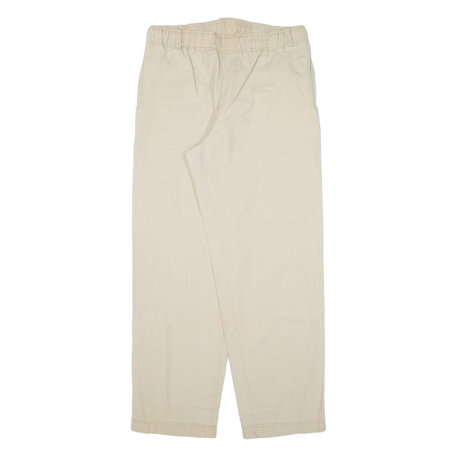 MAUI-WOWIE Womens Trousers Beige Loose Straight W32 L29
