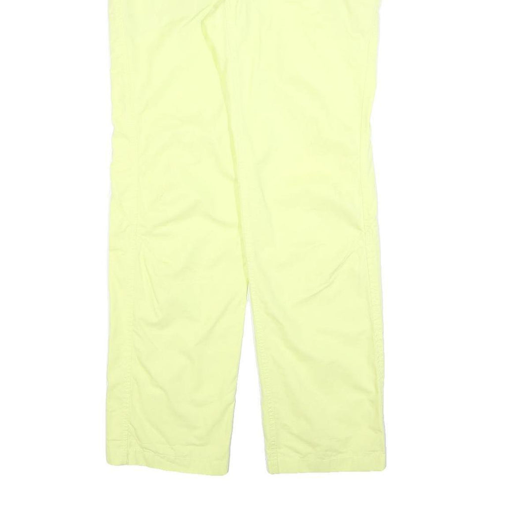 JACK WOLFSKIN Womens Cotton Blend Yellow Regular Fit Straight Leg Trousers W36