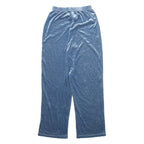 SOLUTIONS Womens Velvet Trousers Blue Relaxed Straight W24 L29