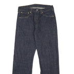LEVI'S 501 Mens Jeans Blue Regular Straight Denim Medium W32 L30 Classic Button