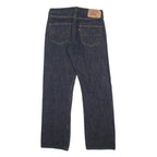 LEVI'S 501 Mens Jeans Blue Regular Straight Denim Medium W32 L30 Classic Button