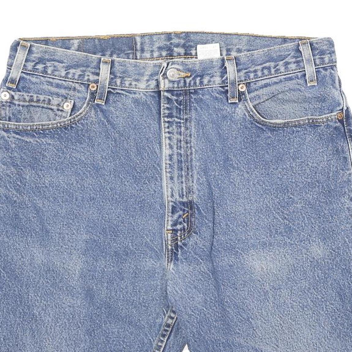 LEVI'S Mens Denim Blue Shorts L W36 Classic Fit Casual Cotton