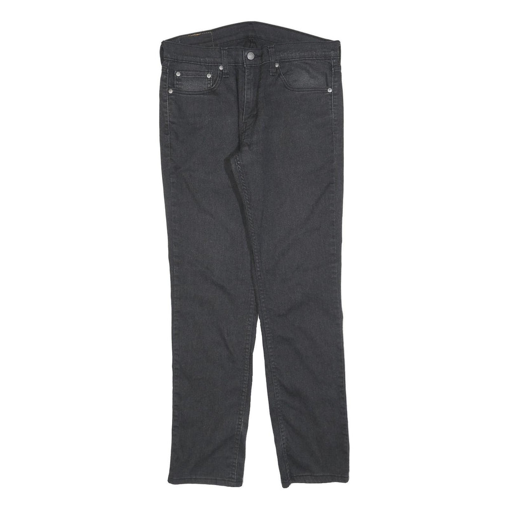 LEVI'S 511 Slim Mens Jeans Black Slim Skinny Denim W32 L32 Classic Zip Fastening