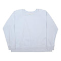 CHAMPION Womens White Crew Neck XL Cotton Blend Sweatshirt Casual Pullover