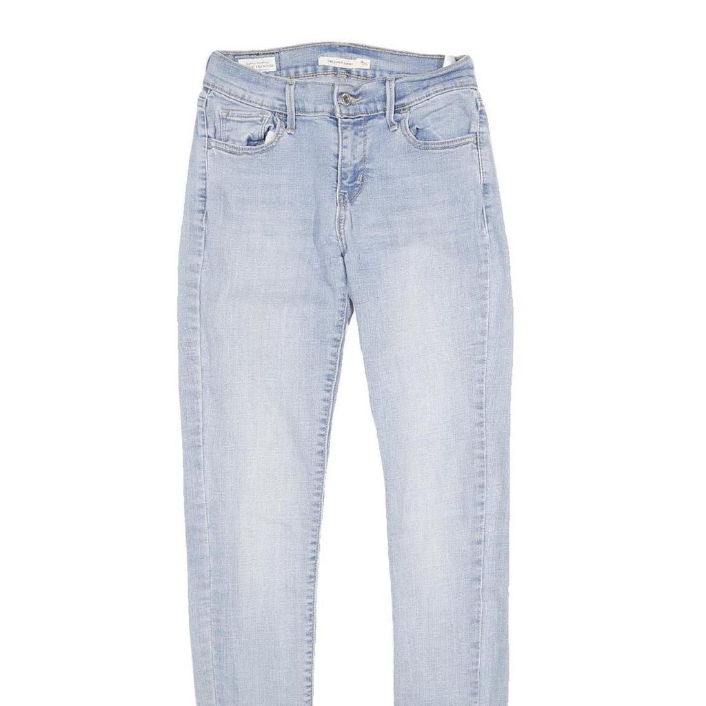 LEVI'S 710 SUPER SKINNY BIG E Womens Jeans Light Blue Slim Skinny Denim W26 L32