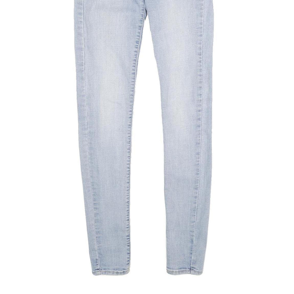 LEVI'S 710 SUPER SKINNY BIG E Womens Jeans Light Blue Slim Skinny Denim W26 L32