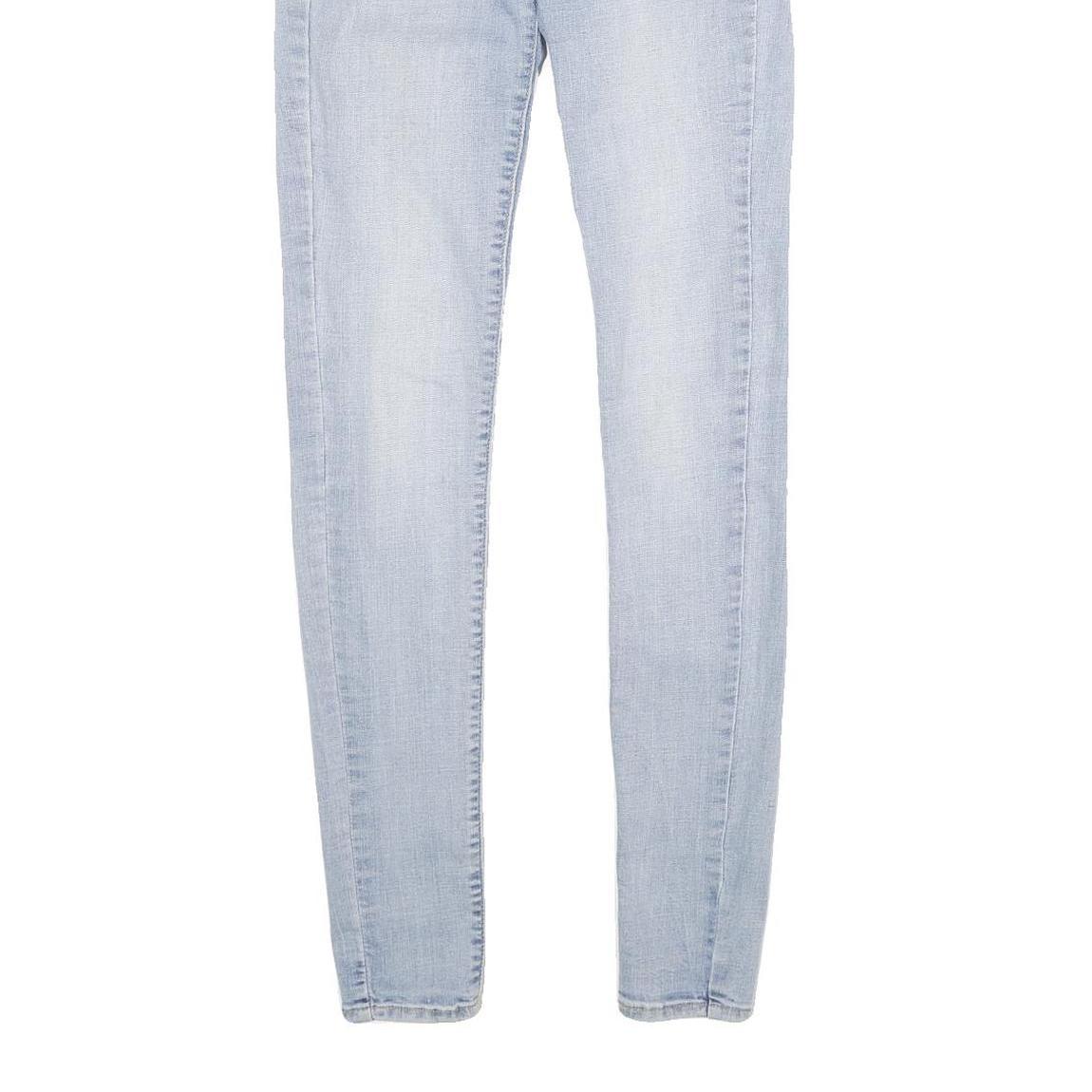 LEVI'S 710 SUPER SKINNY BIG E Womens Jeans Light Blue Slim Skinny Denim W26 L32