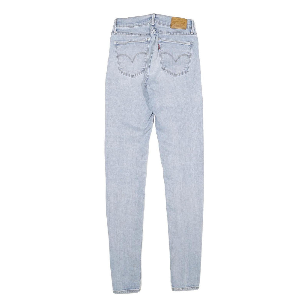 LEVI'S 710 SUPER SKINNY BIG E Womens Jeans Light Blue Slim Skinny Denim W26 L32