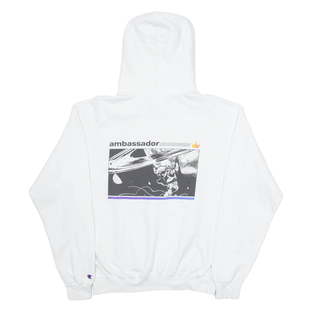 CHAMPION Saturn Mens White Hoodie M