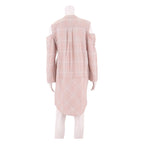 ALL SAINTS Womens Shift Dress Pink Check Long Sleeve Knee Length M