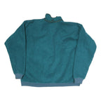 CHLOROPHYLLE Womens Blue Polyester Blend Zip Fleece Jacket L Casual Outerwear