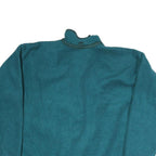 CHLOROPHYLLE Womens Blue Polyester Blend Zip Fleece Jacket L Casual Outerwear