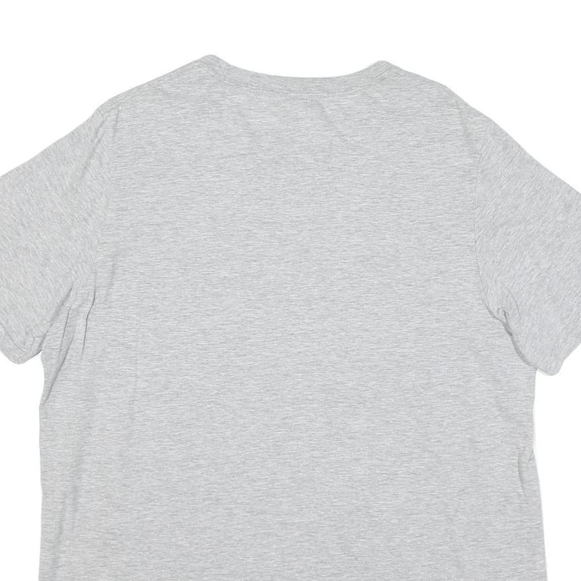 ADIDAS Mens Grey Athletic T-Shirt L Short Sleeve Crew Neck Logo Sportswear