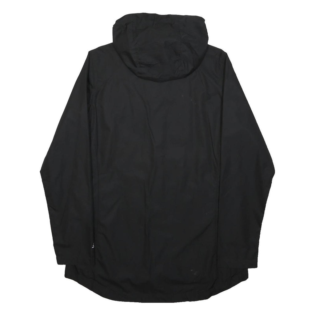 NEW BALANCE Womens Black Outdoor Jacket L Polyester Zip Hooded Plain Light