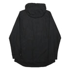 NEW BALANCE Womens Black Outdoor Jacket L Polyester Zip Hooded Plain Light