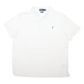 POLO RALPH LAUREN Mens White Short Sleeve Polo Shirt XL Classic Cotton Blend