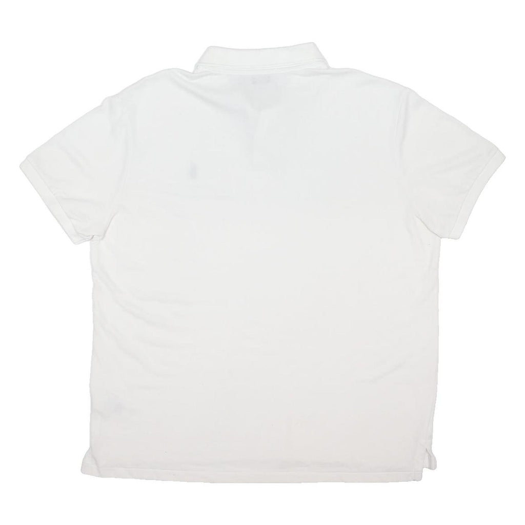 POLO RALPH LAUREN Mens White Short Sleeve Polo Shirt XL Classic Cotton Blend