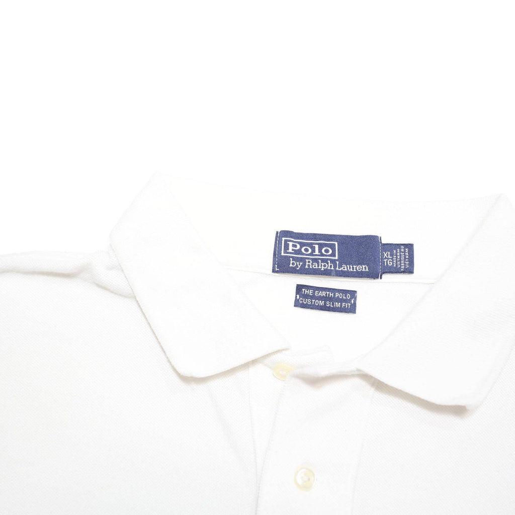 POLO RALPH LAUREN Mens White Short Sleeve Polo Shirt XL Classic Cotton Blend