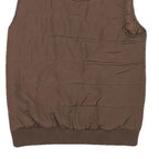 BACK IN THE SADDLE Womens Brown Jacket S Polyester Blend Plain Zip Up Winter