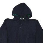 MATA PRO Womens Navy Blue Pullover Hoodie XL Button Detail Casual Wear