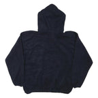 MATA PRO Womens Navy Blue Pullover Hoodie XL Button Detail Casual Wear