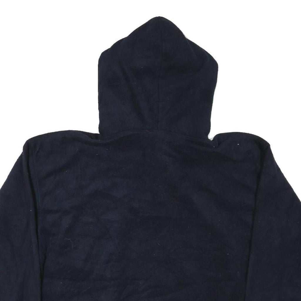 MATA PRO Womens Navy Blue Pullover Hoodie XL Button Detail Casual Wear