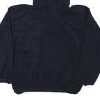 MATA PRO Womens Navy Blue Pullover Hoodie XL Button Detail Casual Wear