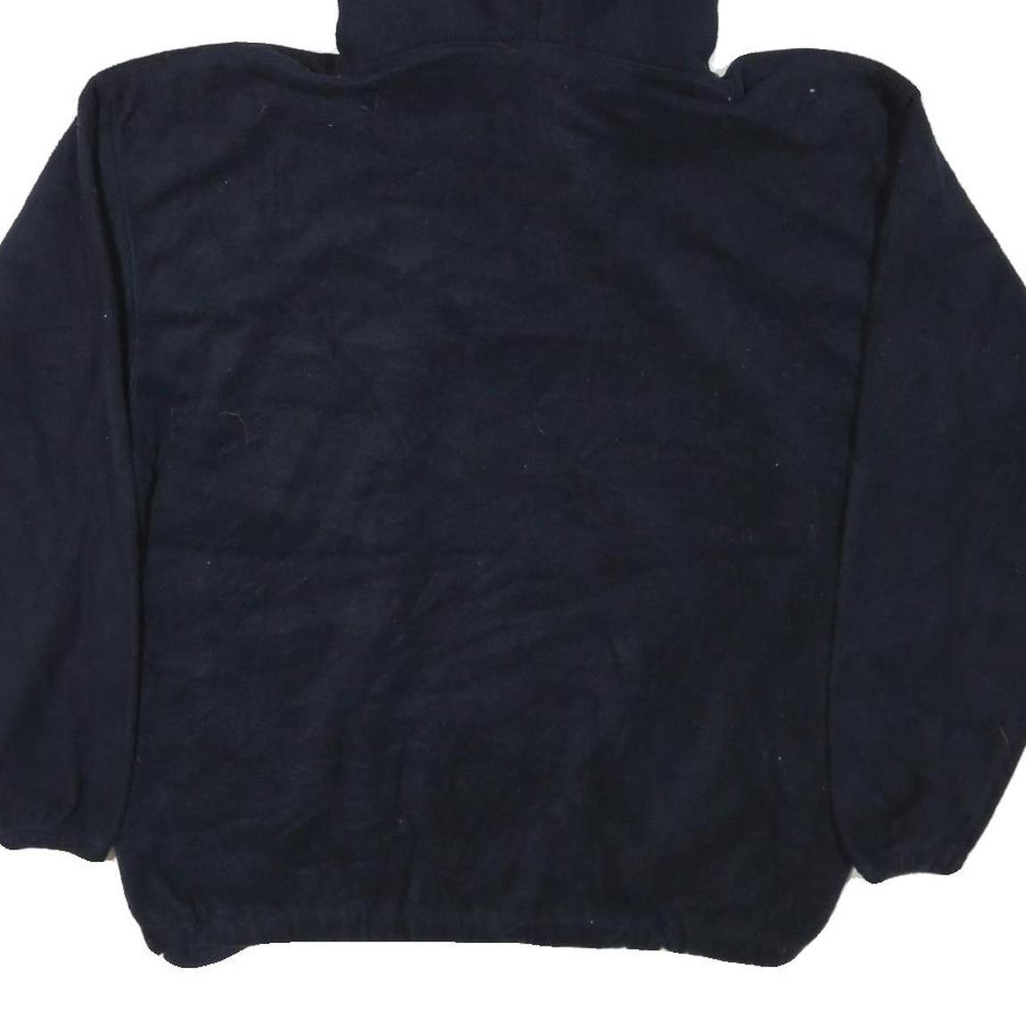 MATA PRO Womens Navy Blue Pullover Hoodie XL Button Detail Casual Wear