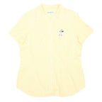 DONALDSON DISNEY Womens Yellow & Cream Check Shirt L Cute Cotton Button