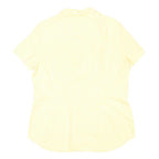 DONALDSON DISNEY Womens Yellow & Cream Check Shirt L Cute Cotton Button