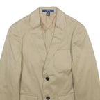 POLO RALPH LAUREN Boys Beige Cotton Blend Blazer Jacket 10Y Classic Button