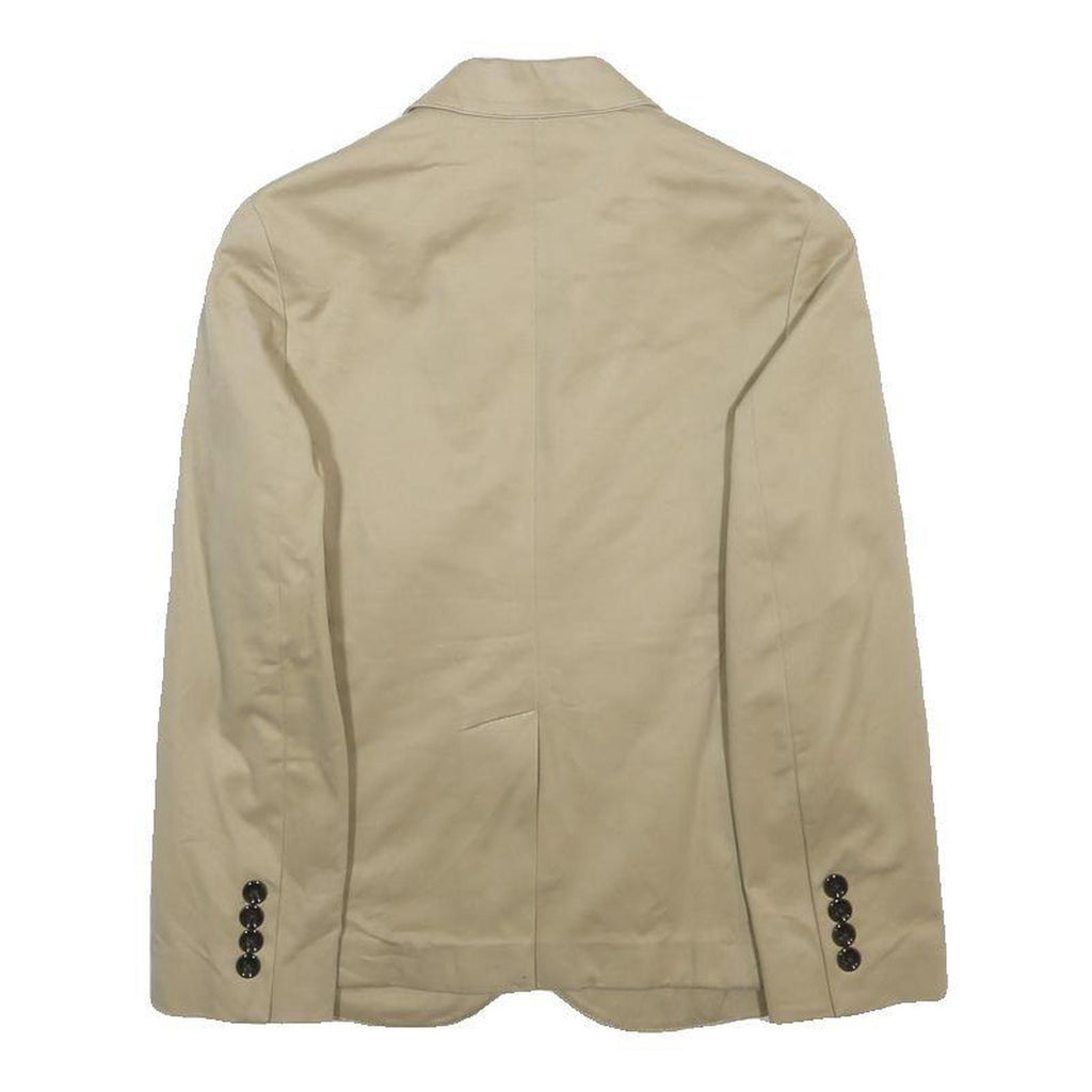 POLO RALPH LAUREN Boys Beige Cotton Blend Blazer Jacket 10Y Classic Button