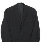 HUGO BOSS Mens Black Wool Button Jacket S Classic Plain Formal Elegant