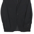 HUGO BOSS Mens Black Wool Button Jacket S Classic Plain Formal Elegant