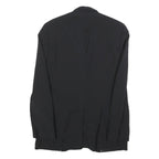 HUGO BOSS Mens Black Wool Button Jacket S Classic Plain Formal Elegant