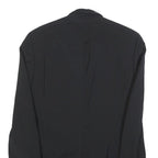 HUGO BOSS Mens Black Wool Button Jacket S Classic Plain Formal Elegant