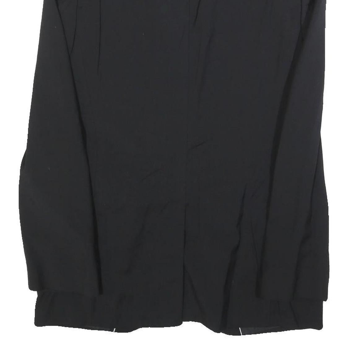 HUGO BOSS Mens Black Wool Button Jacket S Classic Plain Formal Elegant