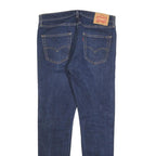 LEVI'S 512 BIG E Mens Slim Jeans Blue Denim W34 L34 Cotton Blend Zip