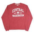 LEAGUE Mens Red Central Washington Crew Neck XL Cotton Pullover Sweatshirt