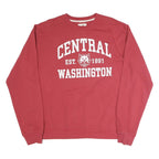 LEAGUE Mens Red Central Washington Crew Neck XL Cotton Pullover Sweatshirt