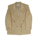 BOGNER Womens Beige Button Jacket L Polyester Blend Classic Tailored Plain