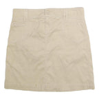 OLD NAVY Womens Beige Cotton Straight Short Skirt Size M Casual Pocket Detail